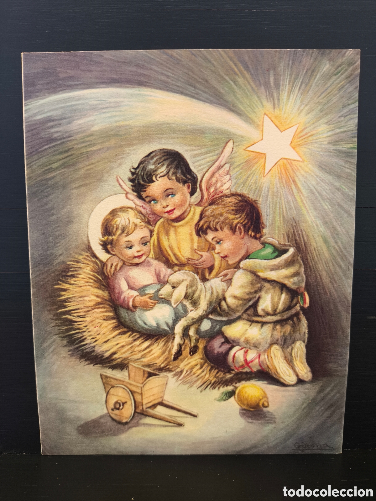Postales: Tarjeta postal ilustrada felicitaci&oacute;n navide&ntilde;a d&iacute;ptico feliz navidad il. Girona Ed. ES