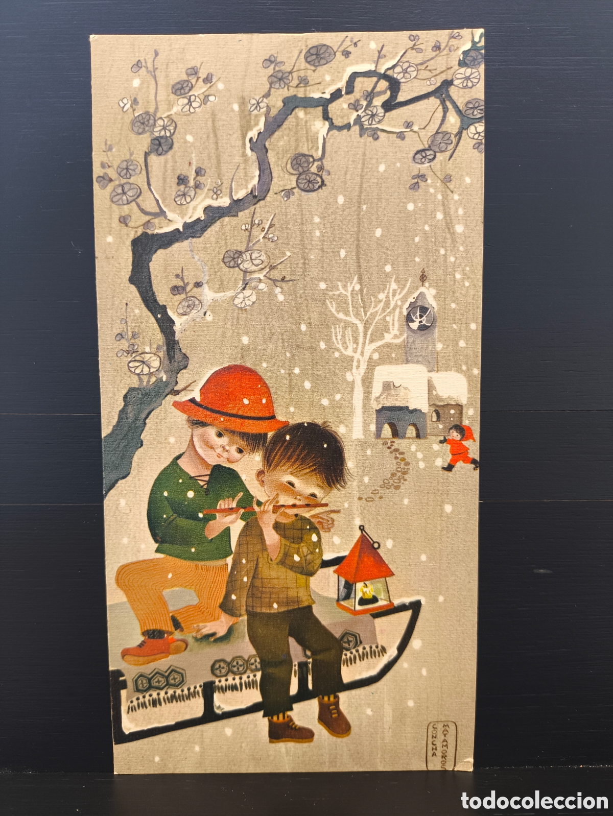 Postales: Tarjeta postal ilustrada felicitaci&oacute;n navide&ntilde;a d&iacute;ptico feliz navidad il Concha Matamoros Ed Sabadell