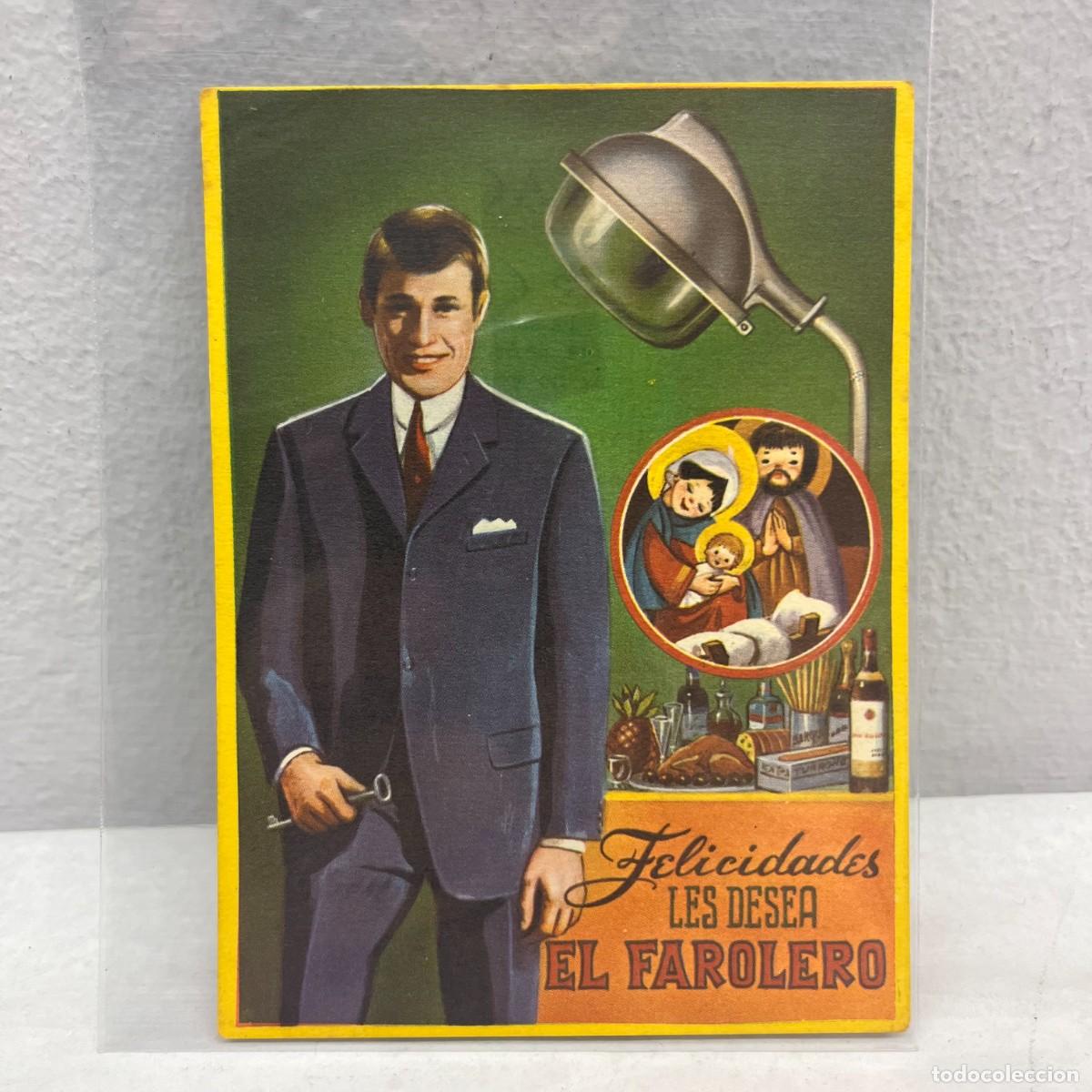 Postales: ANTIGUA TARJETA POSTAL - FELICIDADES LES DESEA EL FAROLERO - 110 X 80 MM / 4511