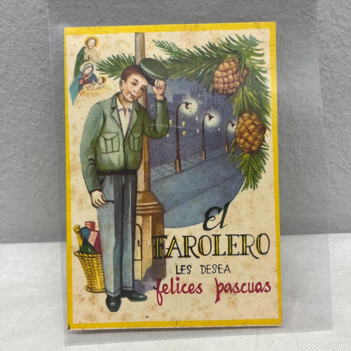 Postales: EL FAROLERO LES DESEA FELICES PASCUAS - ANTIGUA TARJETA POSTAL / 4544