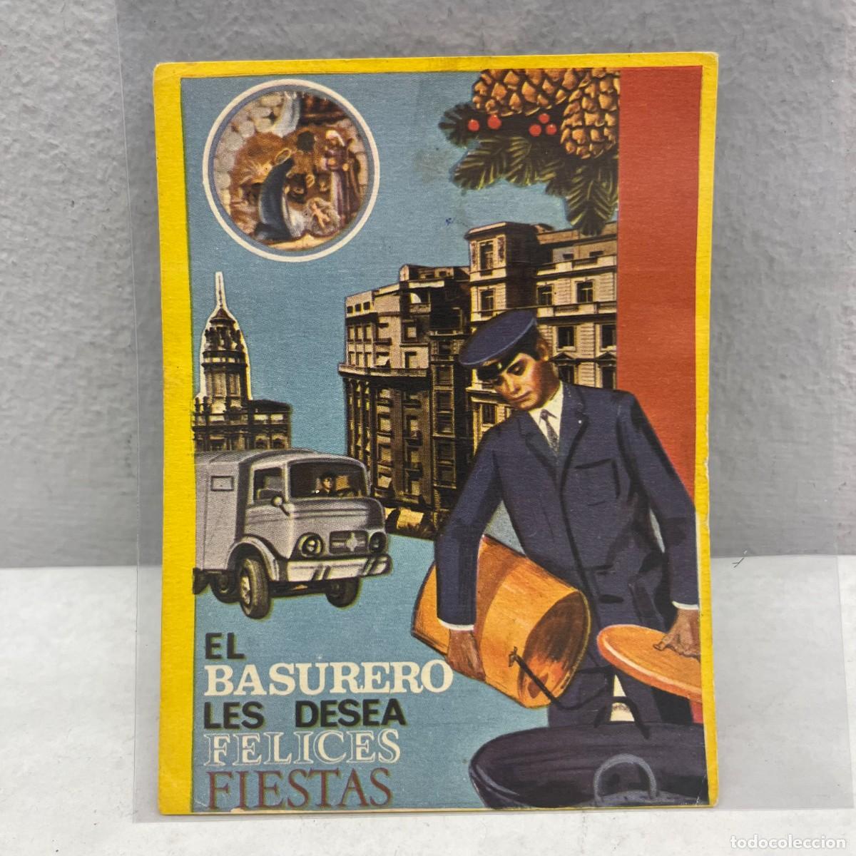 Postales: EL BASURERO LES DESEA FELICES FIESTAS - ANTIGUA TARJETA POSTAL / 4547