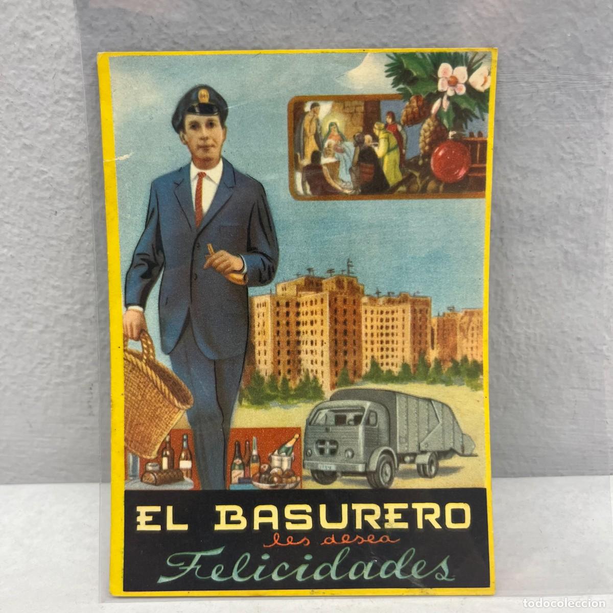 Postales: EL BASURERO LES DESEA FELICIDADES - ANTIGUA TARJETA POSTAL / 4559