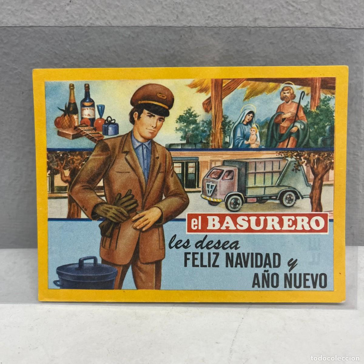 Postales: EL BASURERO LES DESEA FELIZ NAVIDAD Y A&Ntilde;O NUEVO - ANTIGUA TARJETA POSTAL / 4570