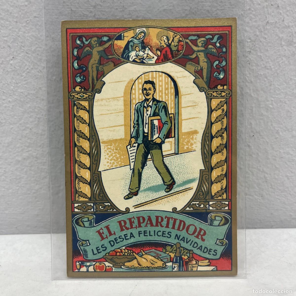 Postales: EL REPARTIDOR LES DESEA FELICES FIESTAS - ANTIGUA TARJETA POSTAL / 4575