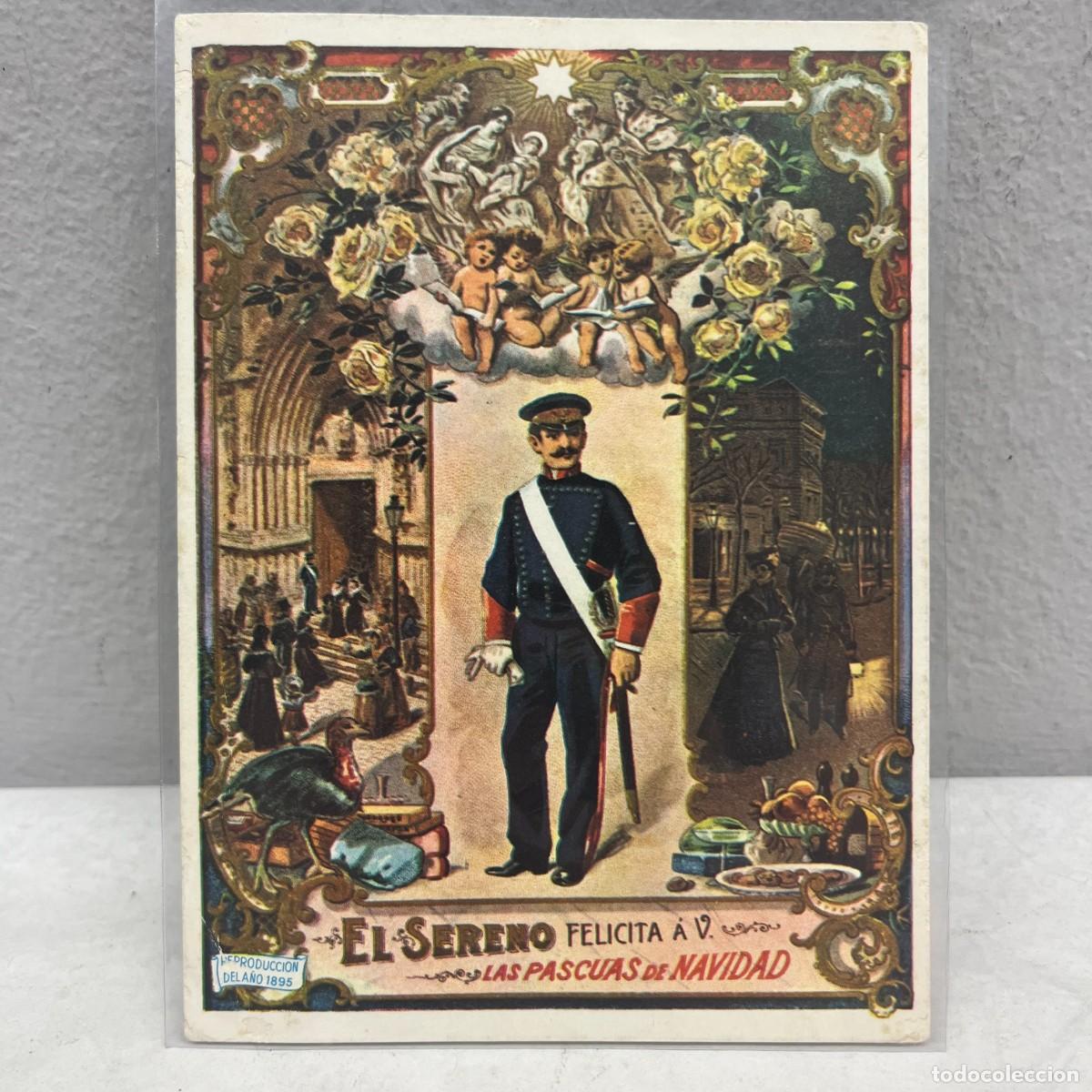 Postales: EL SERENO FELICITA A V. LAS PASUCAS DE NAVIDAD - ANTIGUA TARJETA POSTAL / 4582
