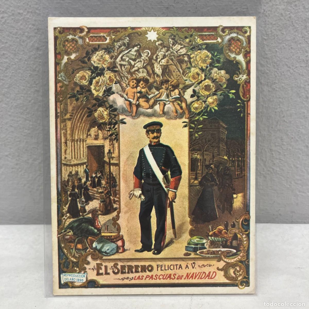 Postales: EL SERENO FELICITA A V. LAS PASUCAS DE NAVIDAD - ANTIGUA TARJETA POSTAL / 4585