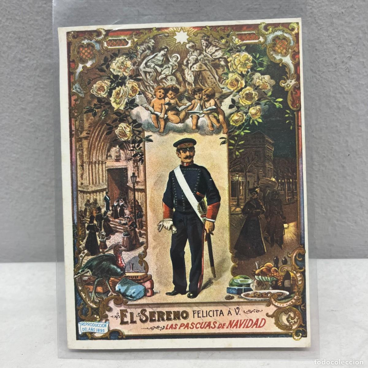 Postales: EL SERENO FELICITA A V. LAS PASUCAS DE NAVIDAD - ANTIGUA TARJETA POSTAL / 4586