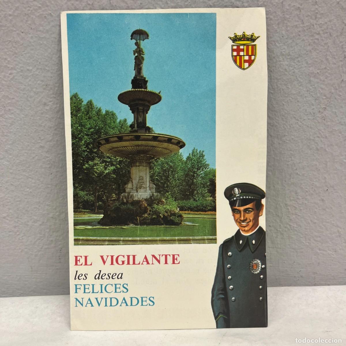 Postales: EL VIGILANTE LES DESEA FELICES NAVIDADES - LA NOCHE BUENA - ANTIGUA TARJETA POSTAL / 4590