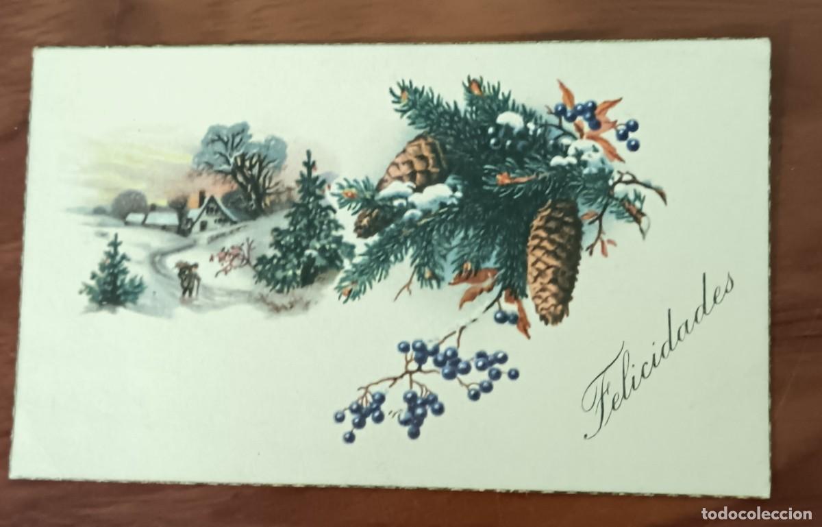 Postales: POSTAL SENCILLA NAVIDAD 11X6,5 CM. ESCRITA - Foto 1