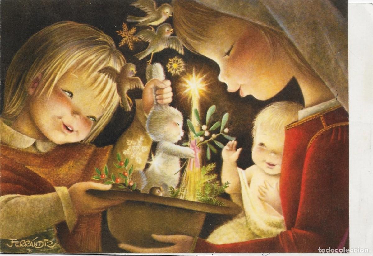 Postales: 7368O - FERR&Aacute;NDIZ- EDICIONES SUBI S. 1540. 3-LA MAGIA DE LA NAVIDAD-DIPTICA 19,5X13 CM - DATA 1962