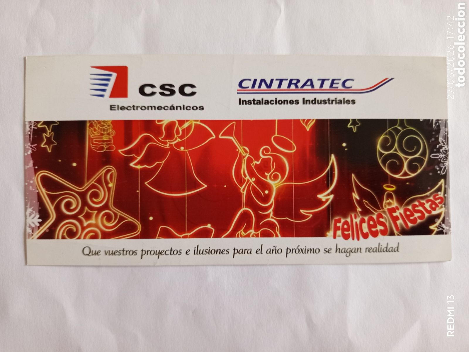 Postales: Navidad CSC - CINTRATEC - Foto 1