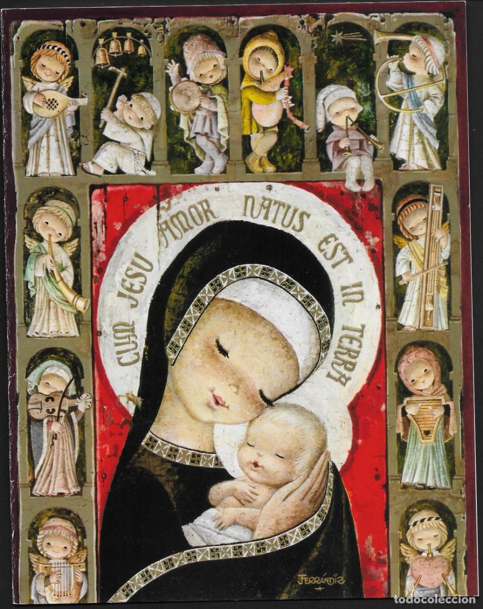 Postales: 7370O- FERR&Aacute;NDIZ- CUM JESU AMOR NATUS EST IN TERRA - EDICIONES SUBI S. 1597.1 -DIPTICA, GRANDE