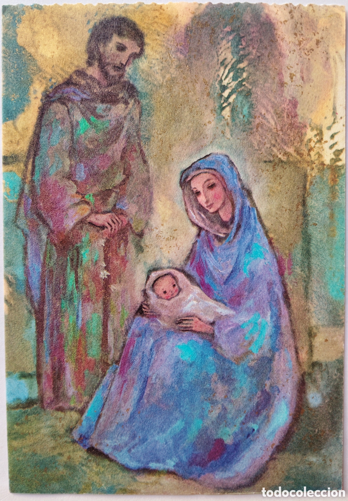 Postales: FELICITACI&Oacute;N NAVIDAD ANTIGUA - NACIMIENTO BEL&Eacute;N