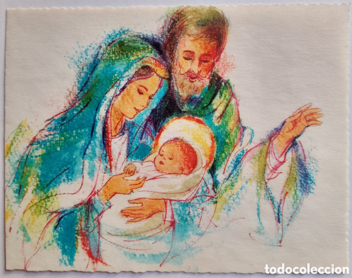 Postales: FELICITACI&Oacute;N NAVIDAD ANTIGUA - NACIMIENTO BEL&Eacute;N