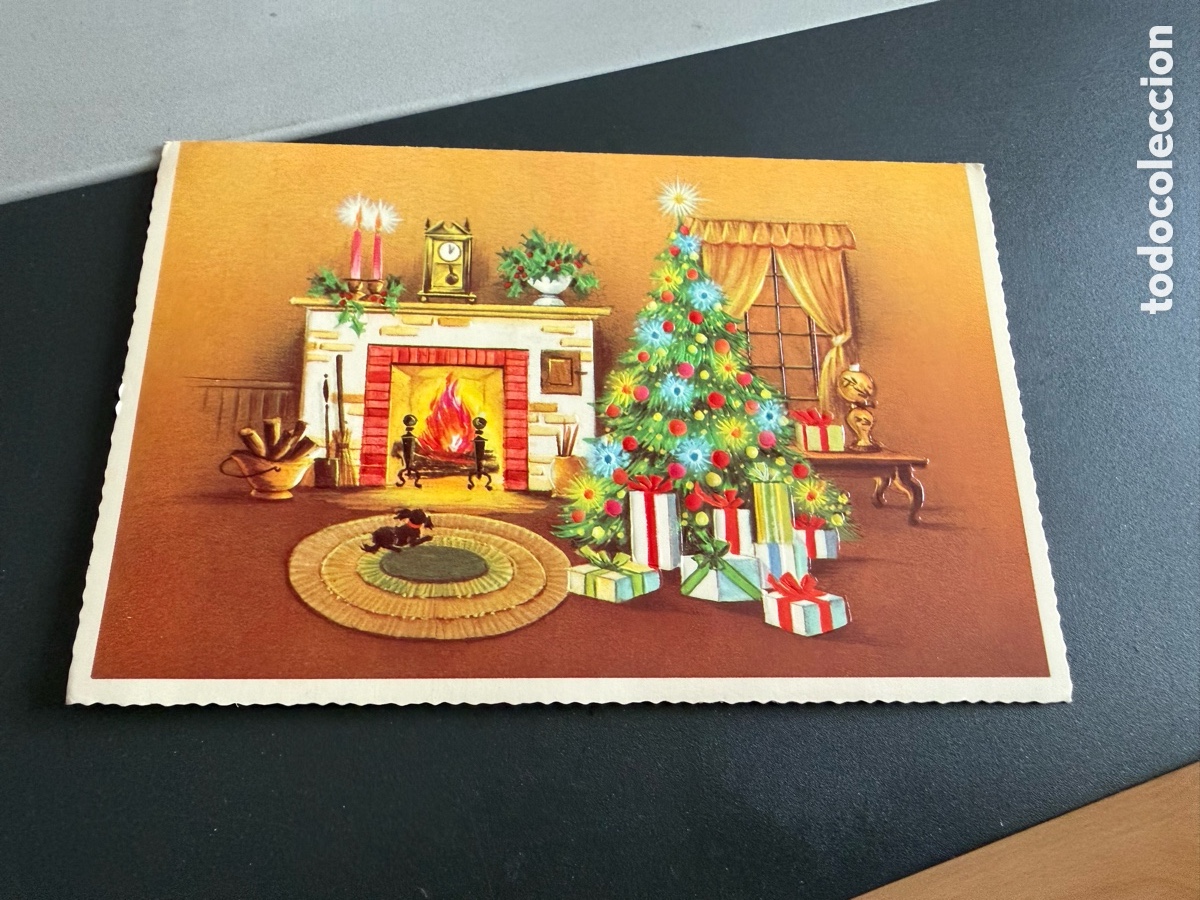 Postales: Postal. NAVIDAD. a&ntilde;os 60-70. USA. 17x11 cm. Relieve