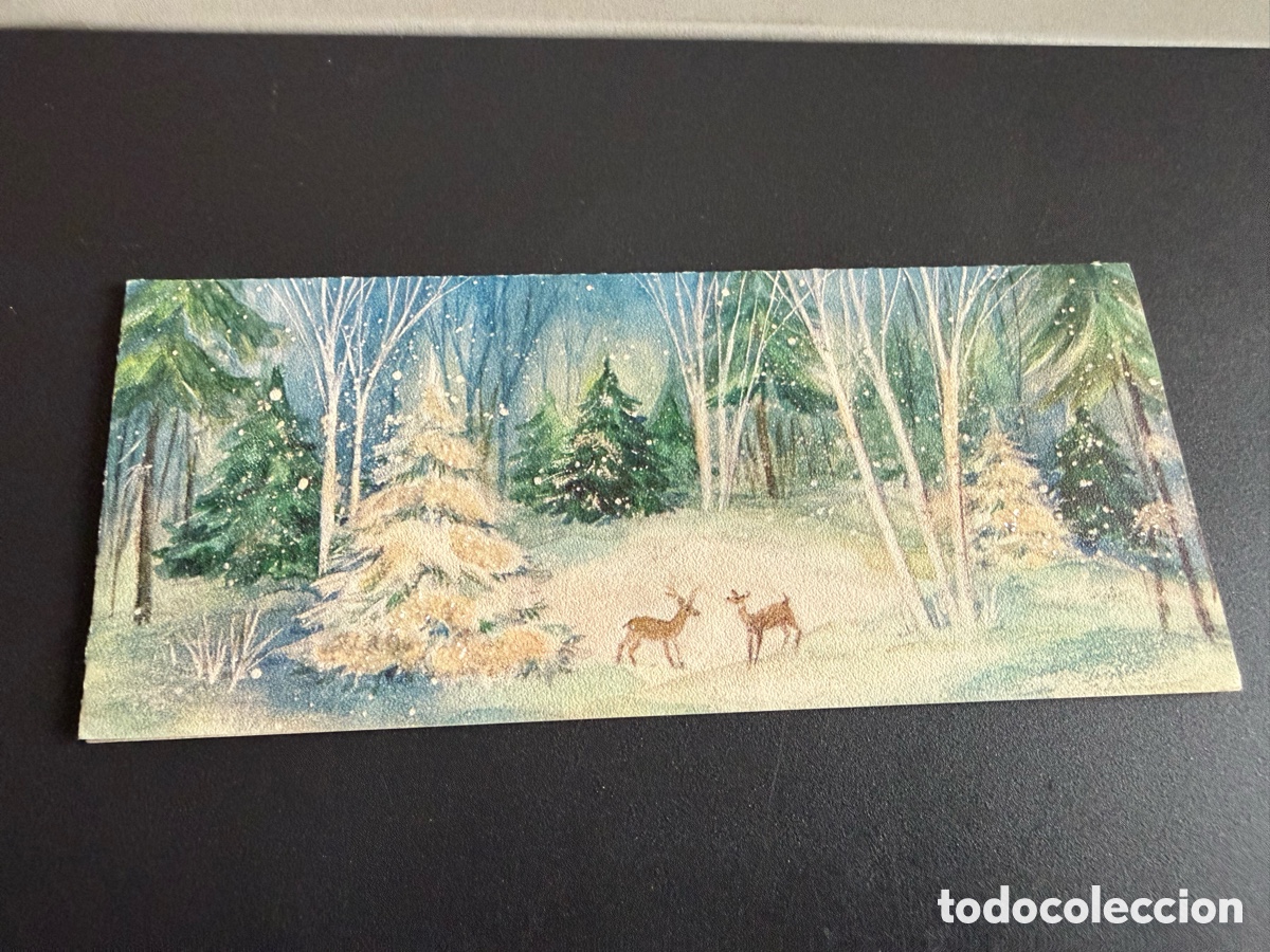 Postales: Postal Navidad. Purpurina. 17x7 cm