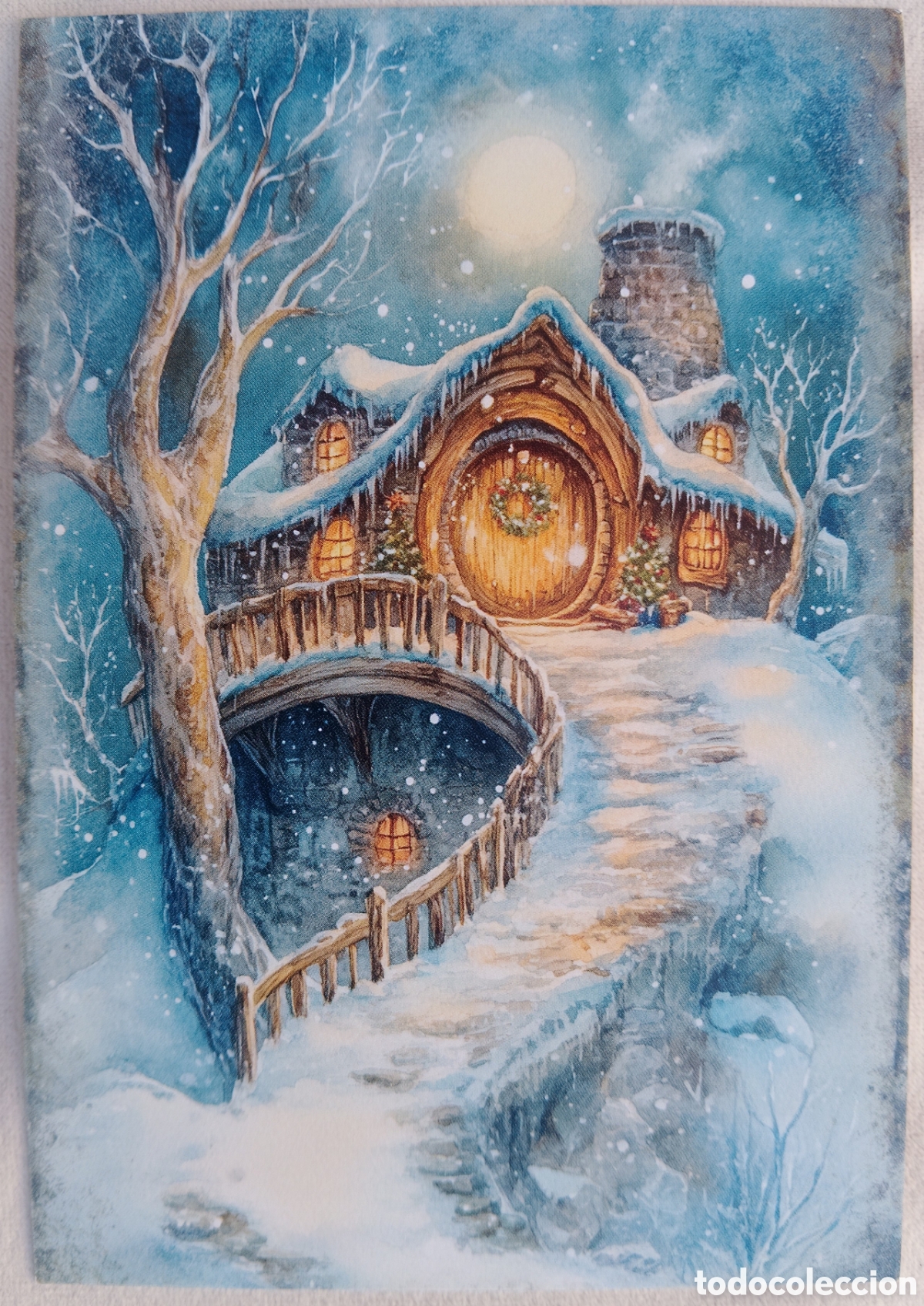 Postais: POSTAL NAVIDAD - CASA PAISAJE NEVADO - ESTILO ANTIGUO