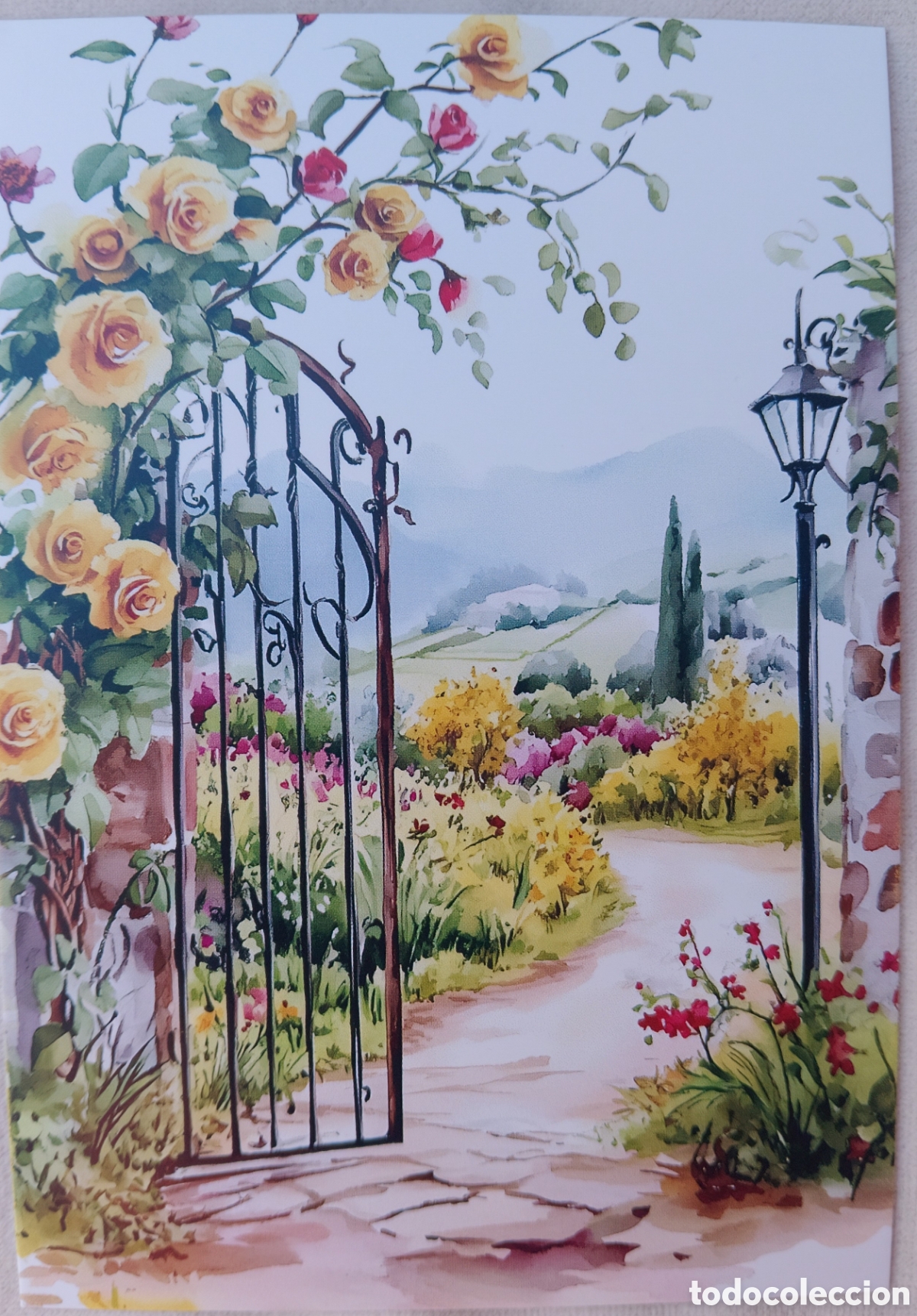 Postkarten: POSTAL NAVIDAD - VERJA ENTRADA CASA FLORES CAMINO - ESTILO ANTIGUO