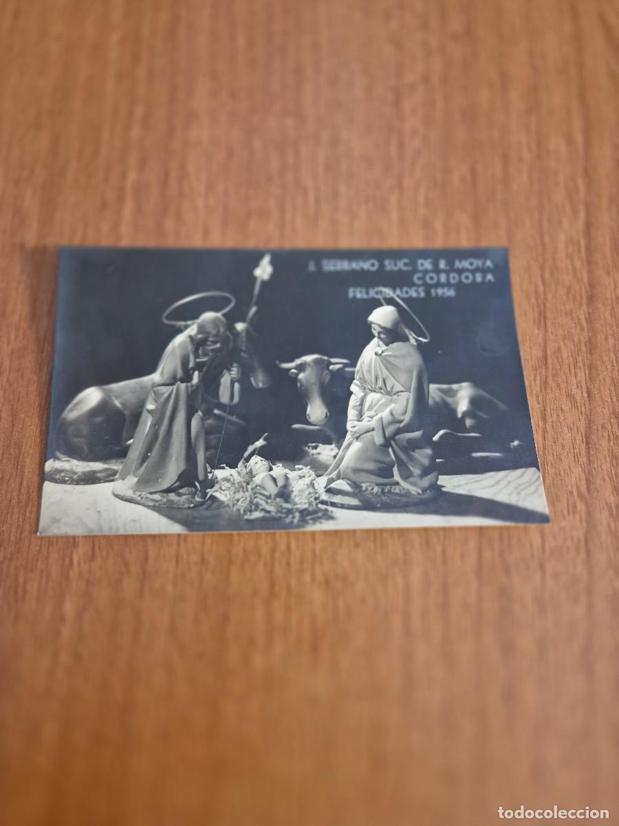 Postales: POSTAL FELICITACION J. SERRANO SUC. DE R. MOYA CORDOBA FELICIDADES 1956.