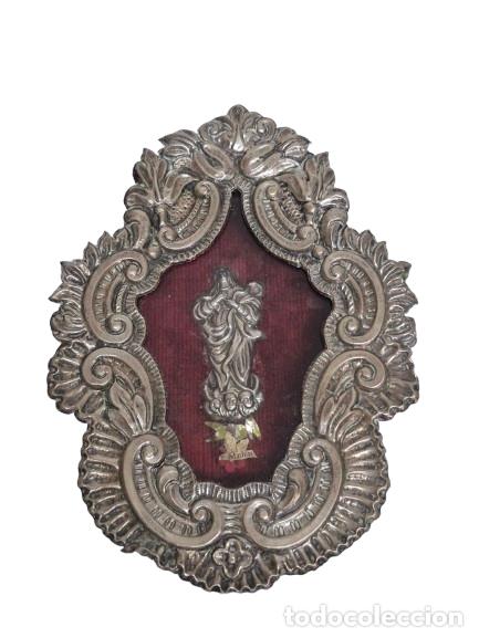 Postales: Relicario de Capilla, Estilo Barroco - Reliquias S. Mathias (Mat&iacute;as) - Plata de Ley - S.XIX