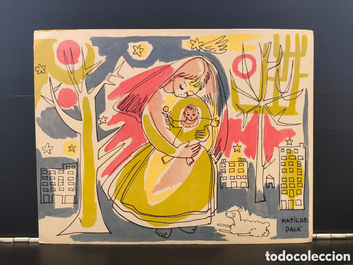 Postales: Antigua tarjeta postal ilustrada navide&ntilde;a d&iacute;ptico feliz navidad il. Matilde Pal&aacute; n&uacute;m 3 serie de 2000