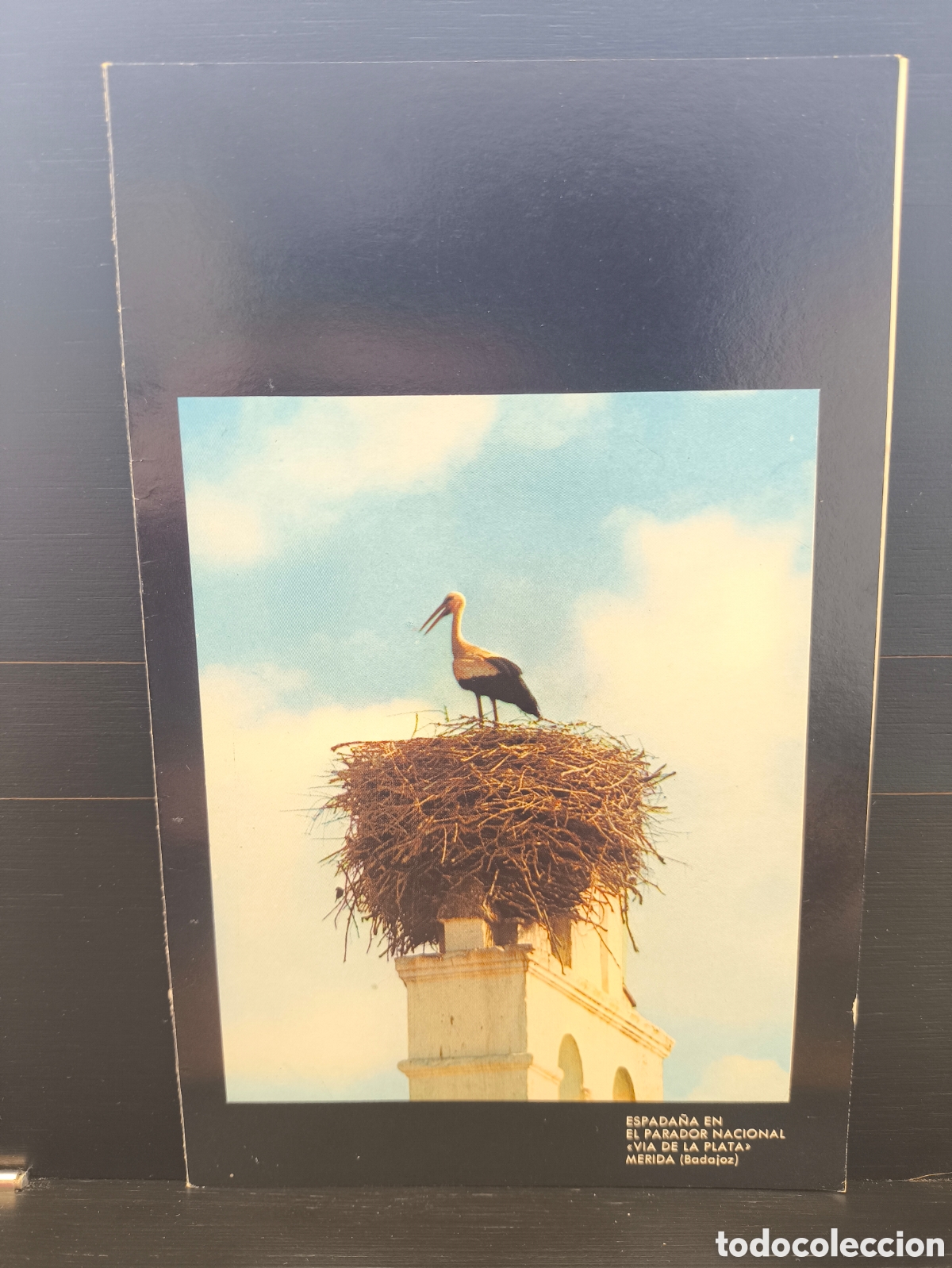 Postales: Tarjeta postal navide&ntilde;a Parador Nacional V&iacute;a de la Plata M&eacute;rida Paradores de Espa&ntilde;a Navidad 1974