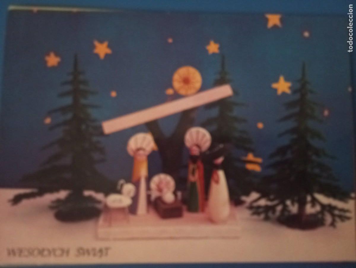 Postales: POSTAL POLACA 1987, NAVIDAD, SELLO DEL PAPA JUAN PABLO II