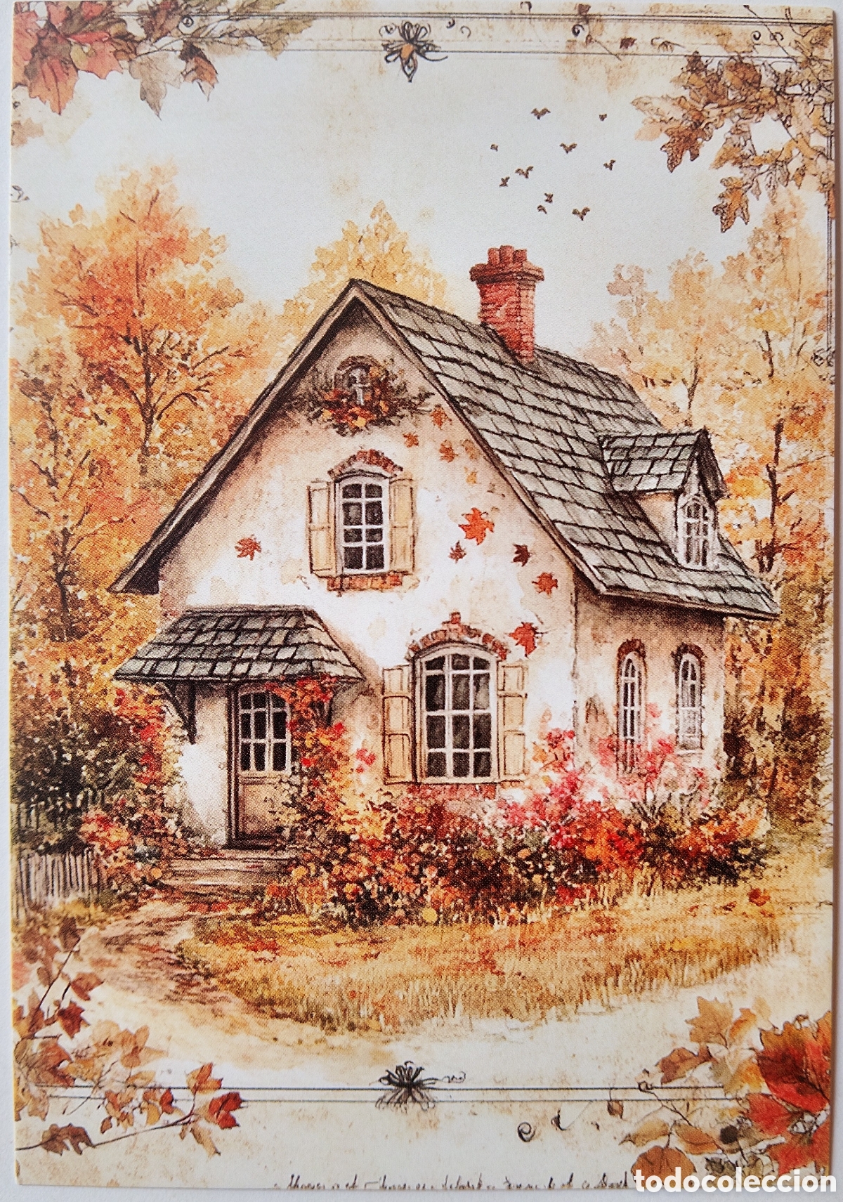 Postales: POSTAL NAVIDAD - CASA COTTAGE - ESTILO ANTIGUO