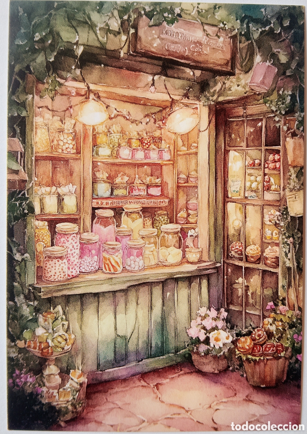Postales: POSTAL NAVIDAD - PUESTO MERCADO - ESTILO ANTIGUO