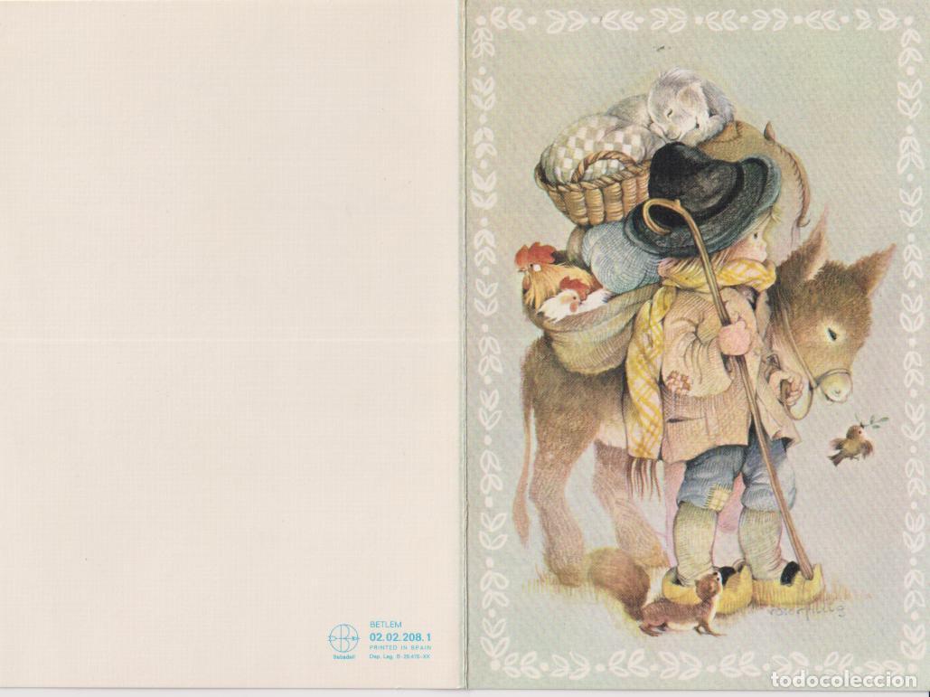Postales: ILUSTRADOR: ROSER PUIG, MOTIVO NAVIDE&Ntilde;O - BETLEM 02,02,208,1 - D&Iacute;PTICO ESCRITO