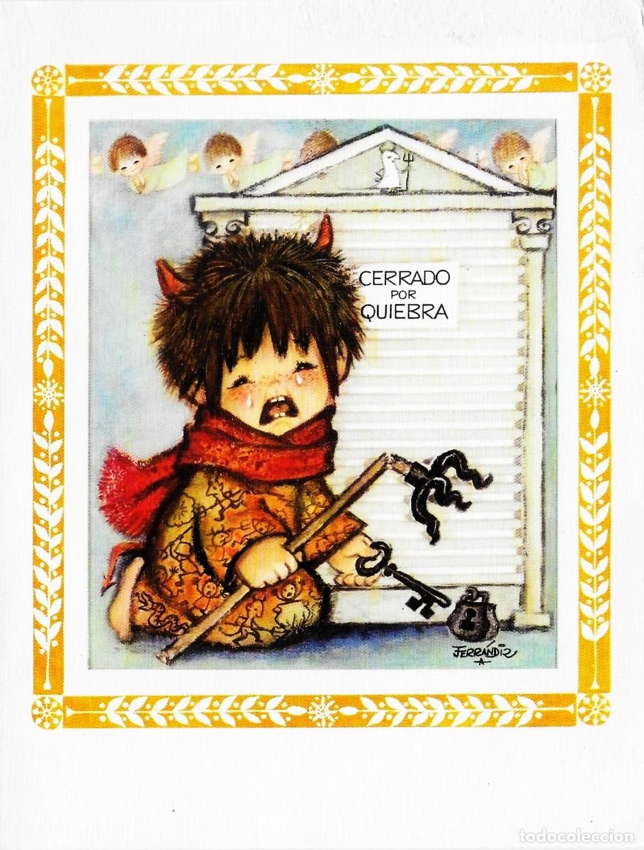 Postales: 7387O - FERR&Aacute;NDIZ - CERRADO POR QUIEBRA - EDICIONES SUBI S- 1652.5 - DIPTICA 14,5X11 CM