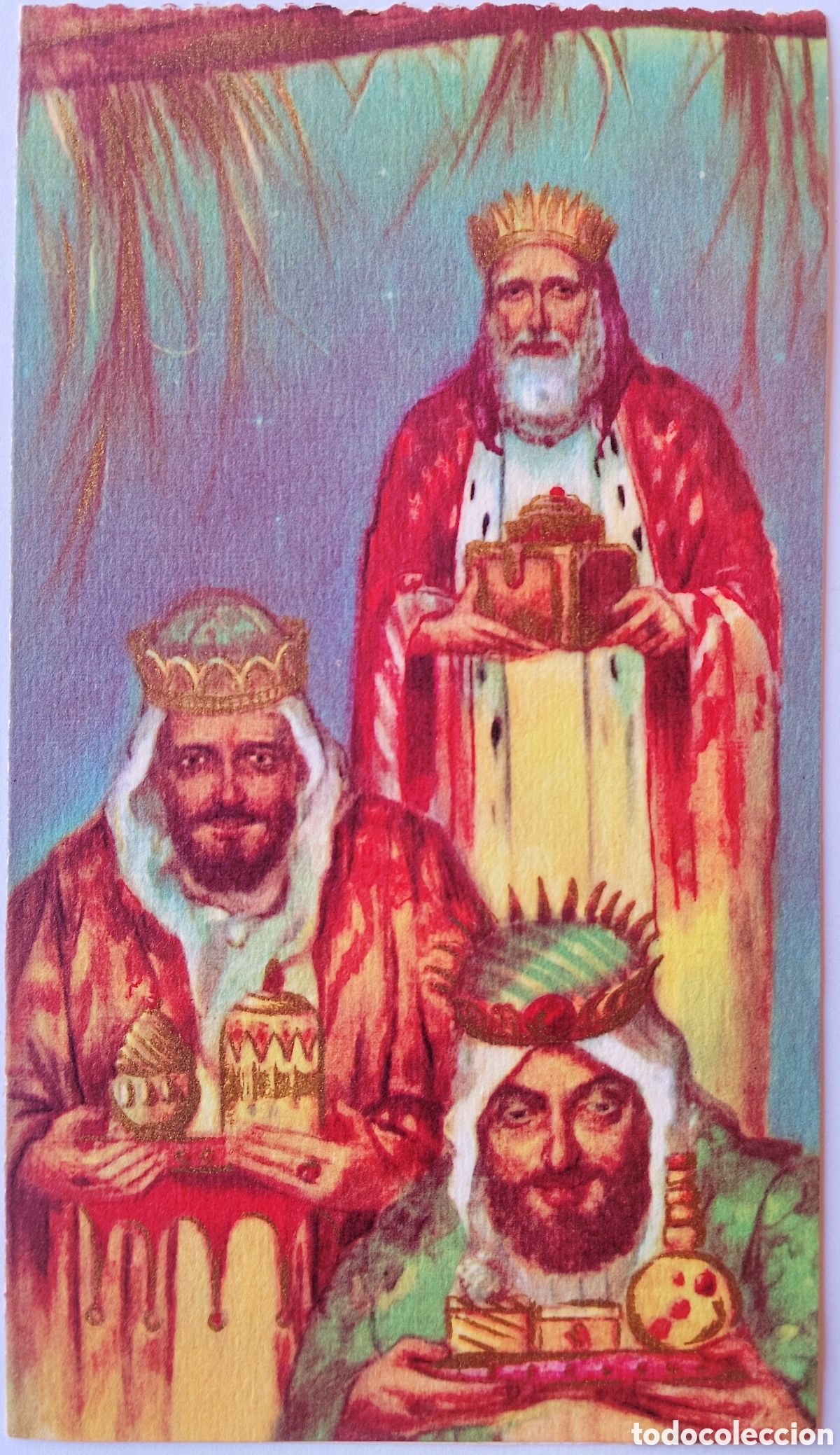Postales: FELICITACI&Oacute;N NAVIDAD ANTIGUA - REYES MAGOS BEL&Eacute;N