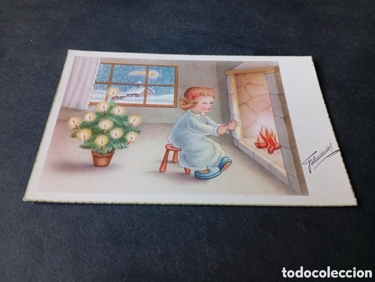 Postales: Postal infantil navidad felicidades