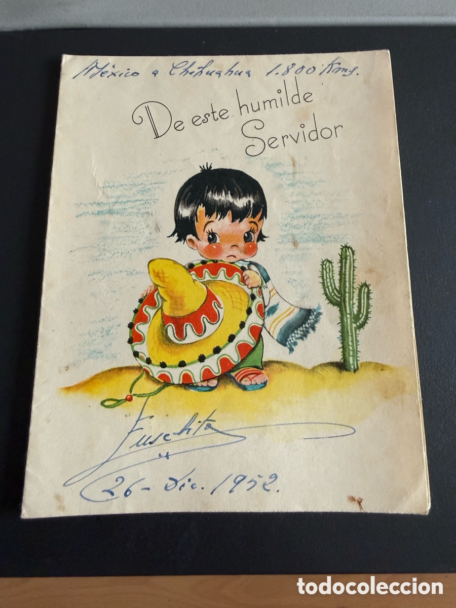 Postales: Postal NAVIDE&Ntilde;A. M&eacute;xico. 1952. 14x12 cm