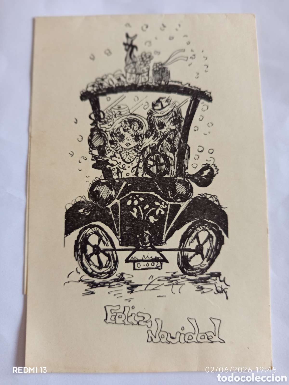 Postales: Original postal de Navidad