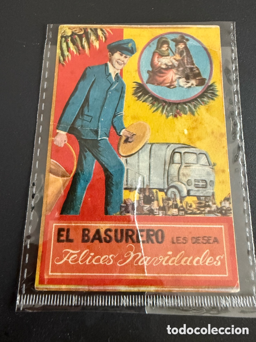 Postales: Postal Navidad EL BASURERO. 1968 - Foto 1