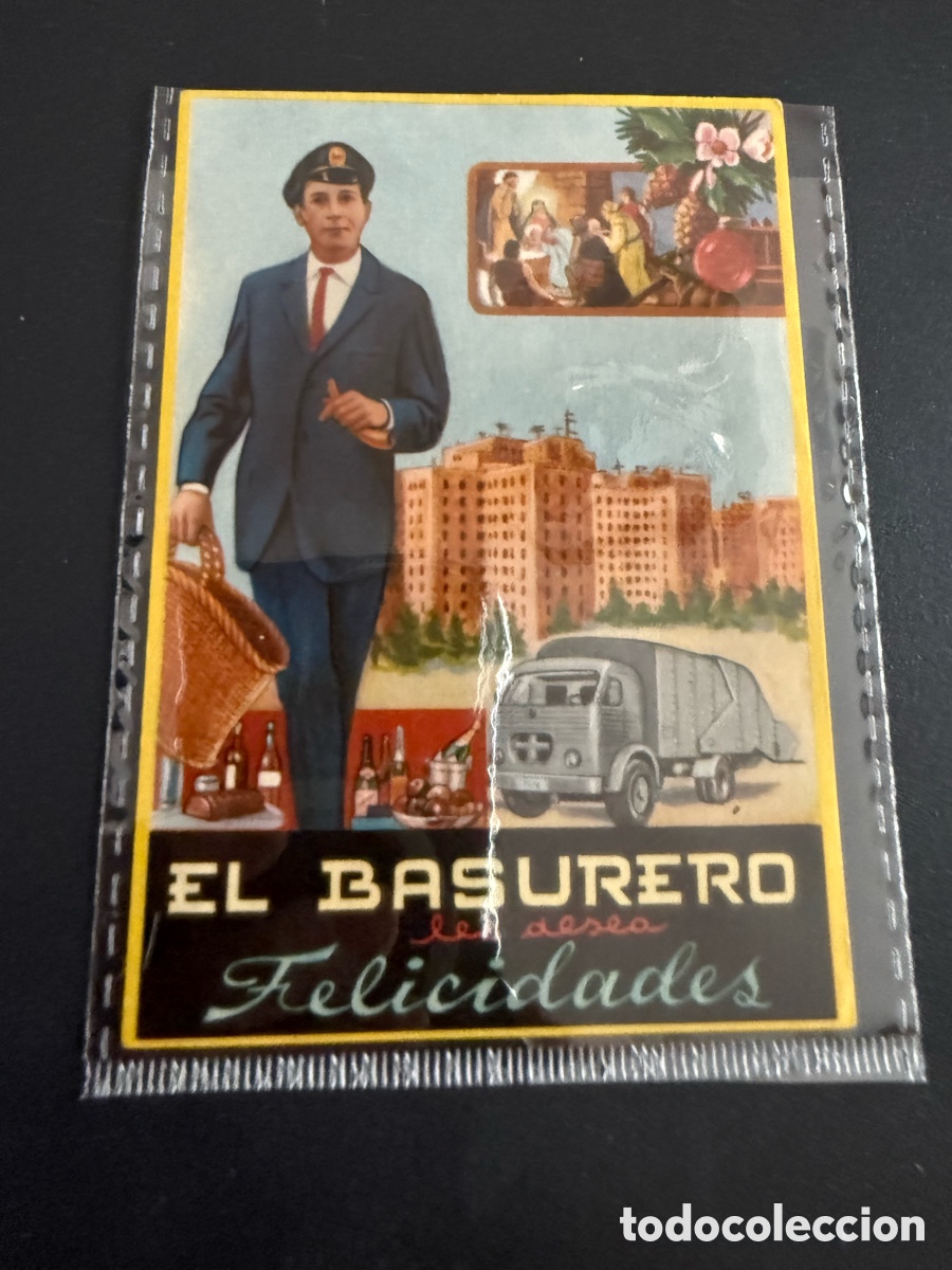 Postales: Postal Navide&ntilde;a. EL BASURERO. 1966 - Foto 1