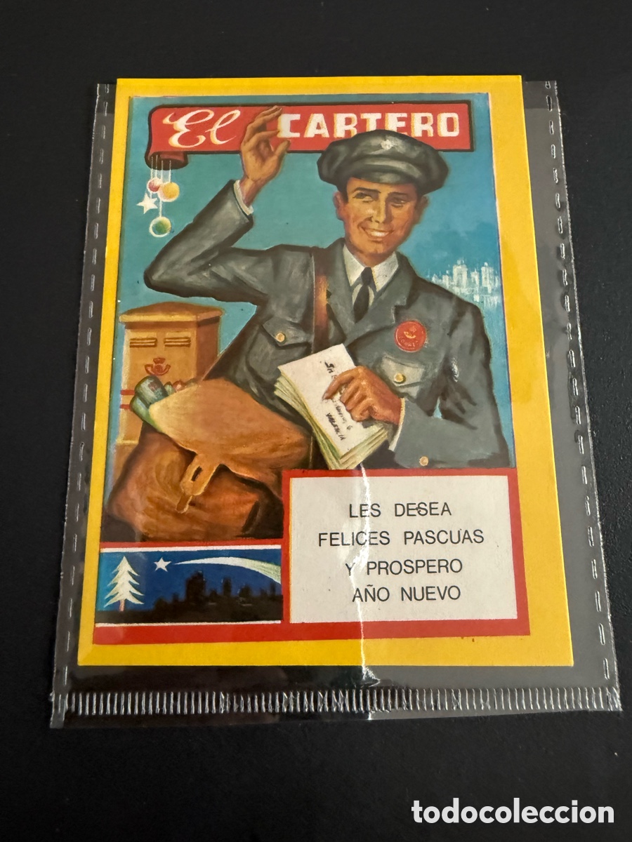 Postales: Postal Navide&ntilde;a. EL CARTERO. A&ntilde;os 60-70