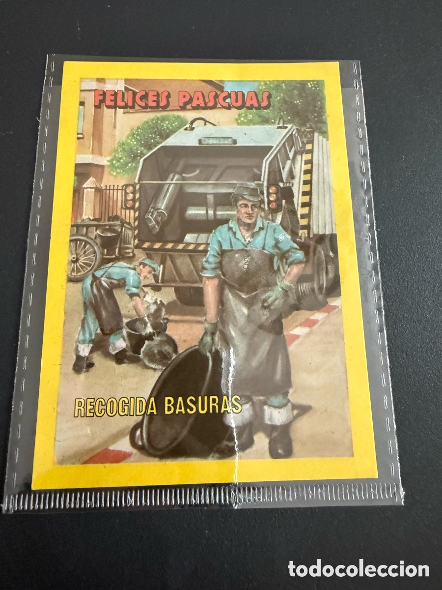 Postales: Postal Navide&ntilde;a. RECOGIDA DE BASURAS. 1986