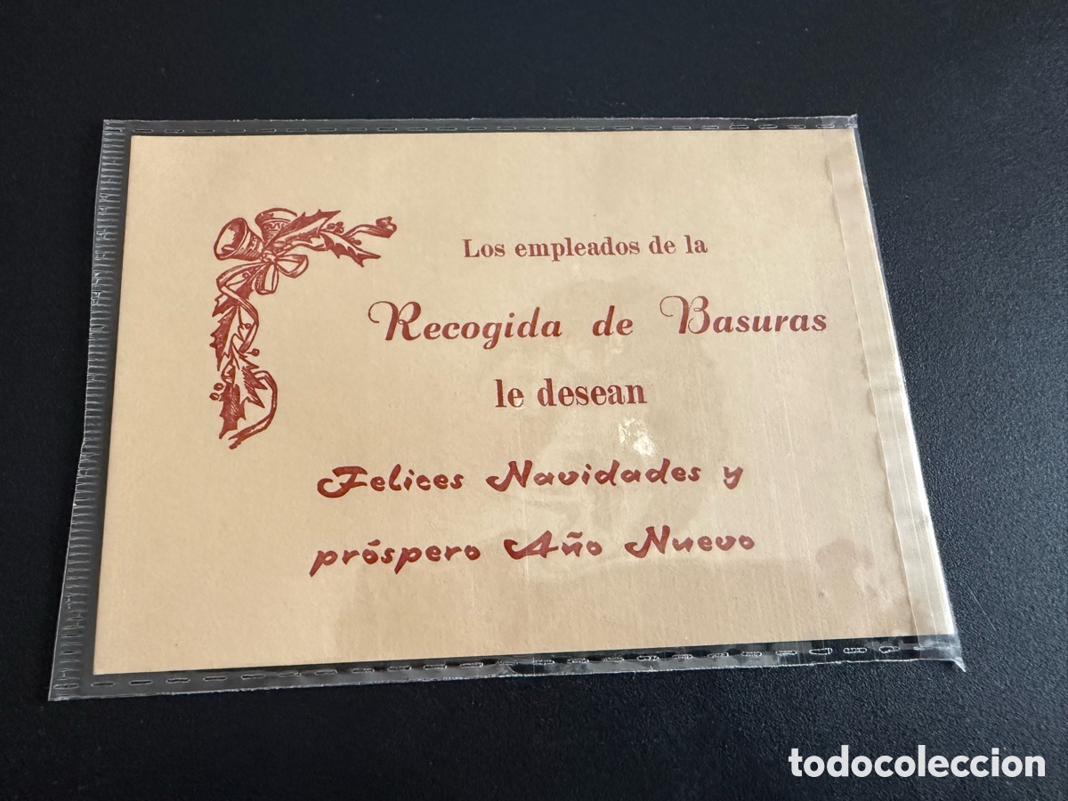 Postales: Tarjeta Felicitaci&oacute;n Navidad. RECOGIDA DE BASURAS