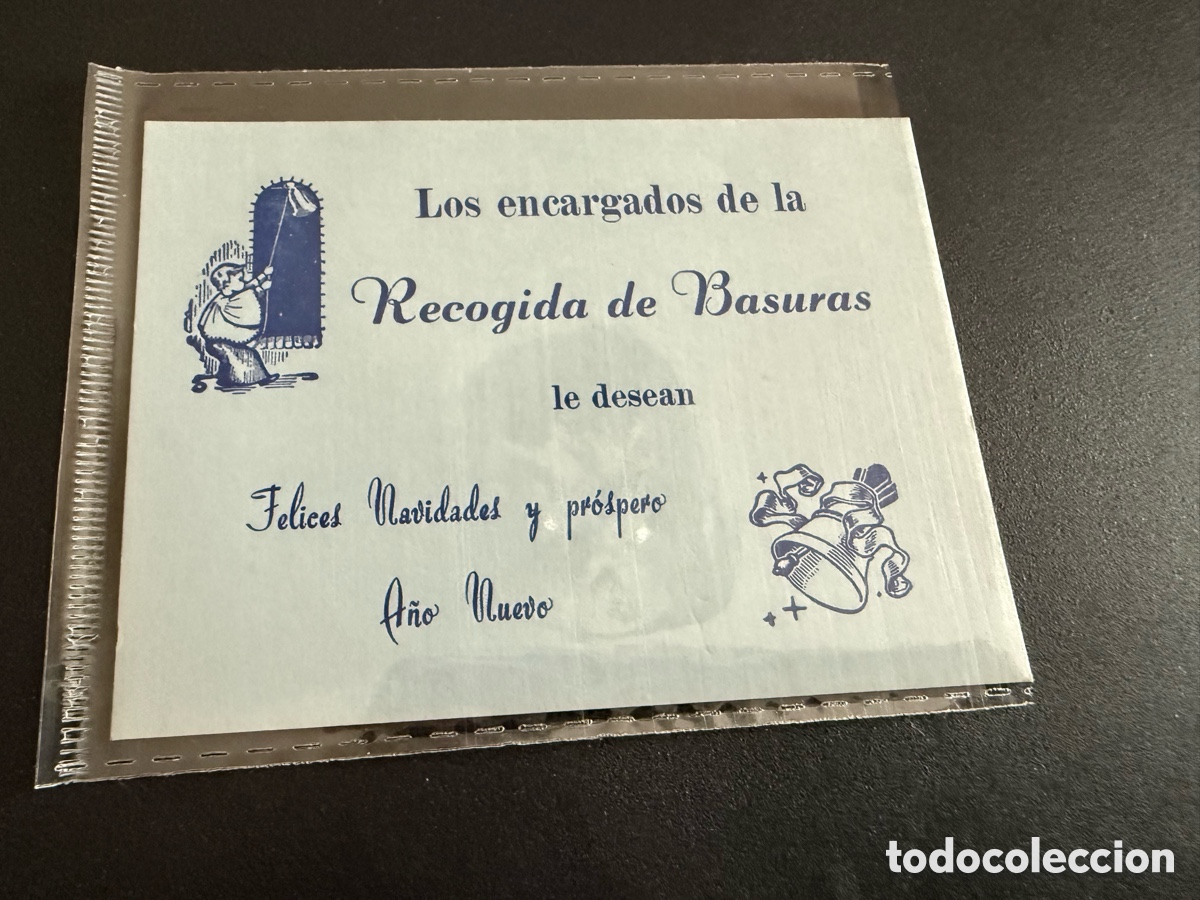 Postales: Tarjeta Felicitaci&oacute;n Navidad. RECOGIDA DE BASURAS