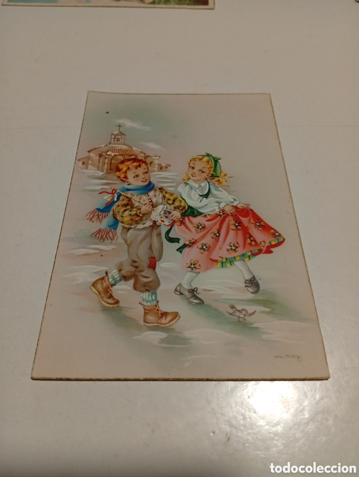 Postales: Postal infantil navidad ni&ntilde;os - Foto 1