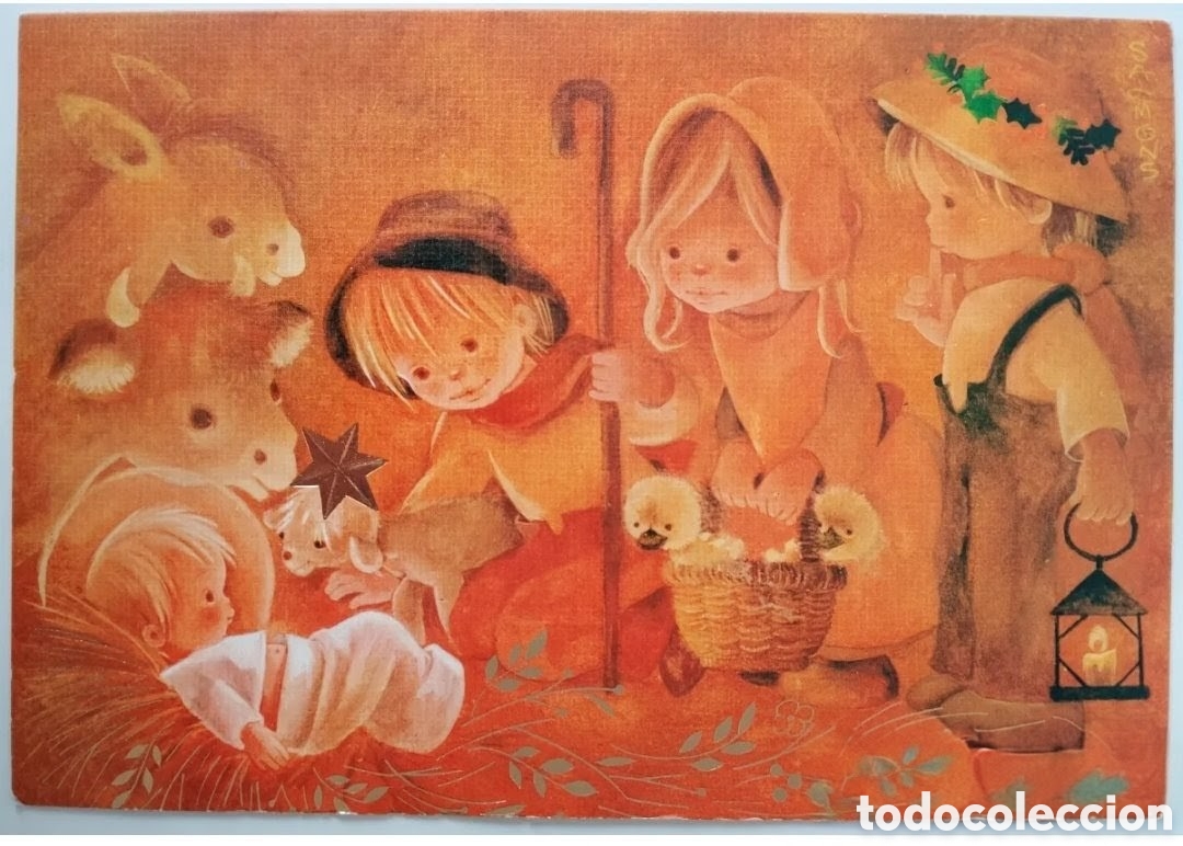 Postales: FELICITACI&Oacute;N NAVIDAD - SALMONS - EDICIONES SABADELL - NACIMIENTO BEL&Eacute;N