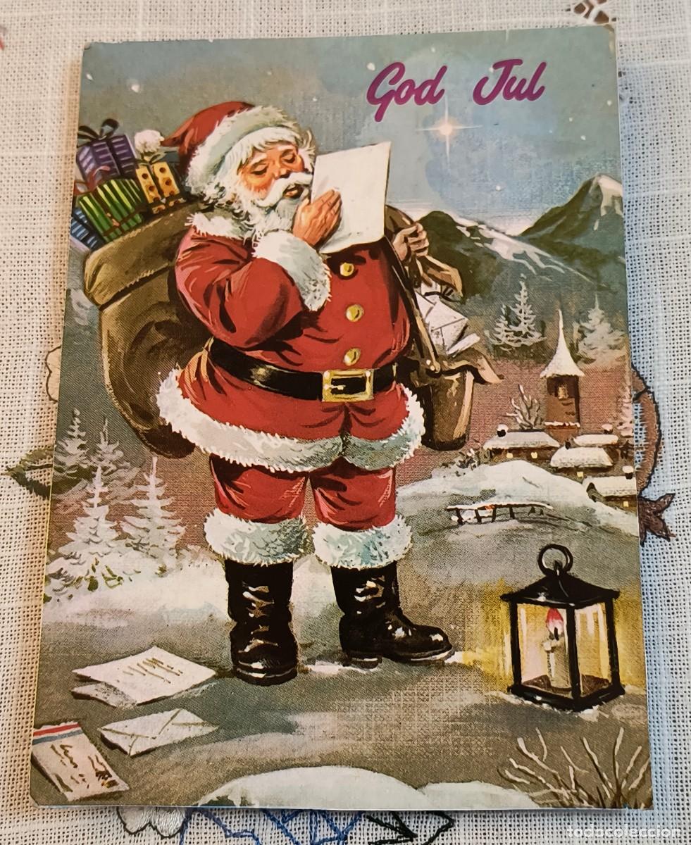 Postales: POSTAL NAVIDAD | PAP&Aacute; NOEL CON REGALOS