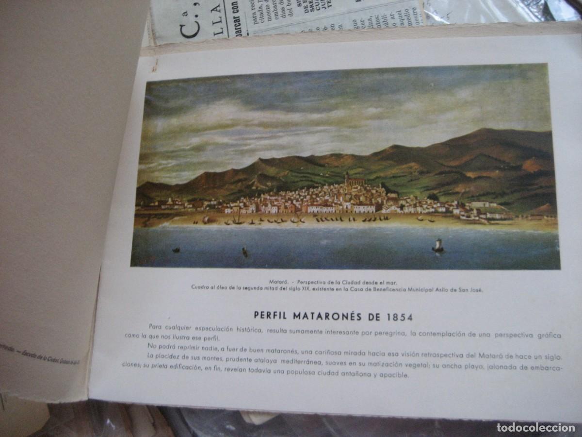 Postales: Bonita felicitaci&oacute;n de navidad del archivero de Matar&oacute; a&ntilde;o 1954 . Escudo y grabado