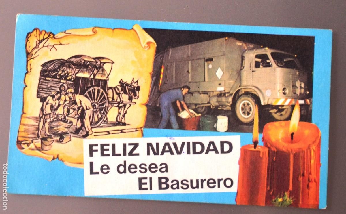 Postales: FELICITACI&Oacute;N NAVIDE&Ntilde;A FELIZ NAVIDAD LE DESEA EL BASURERO