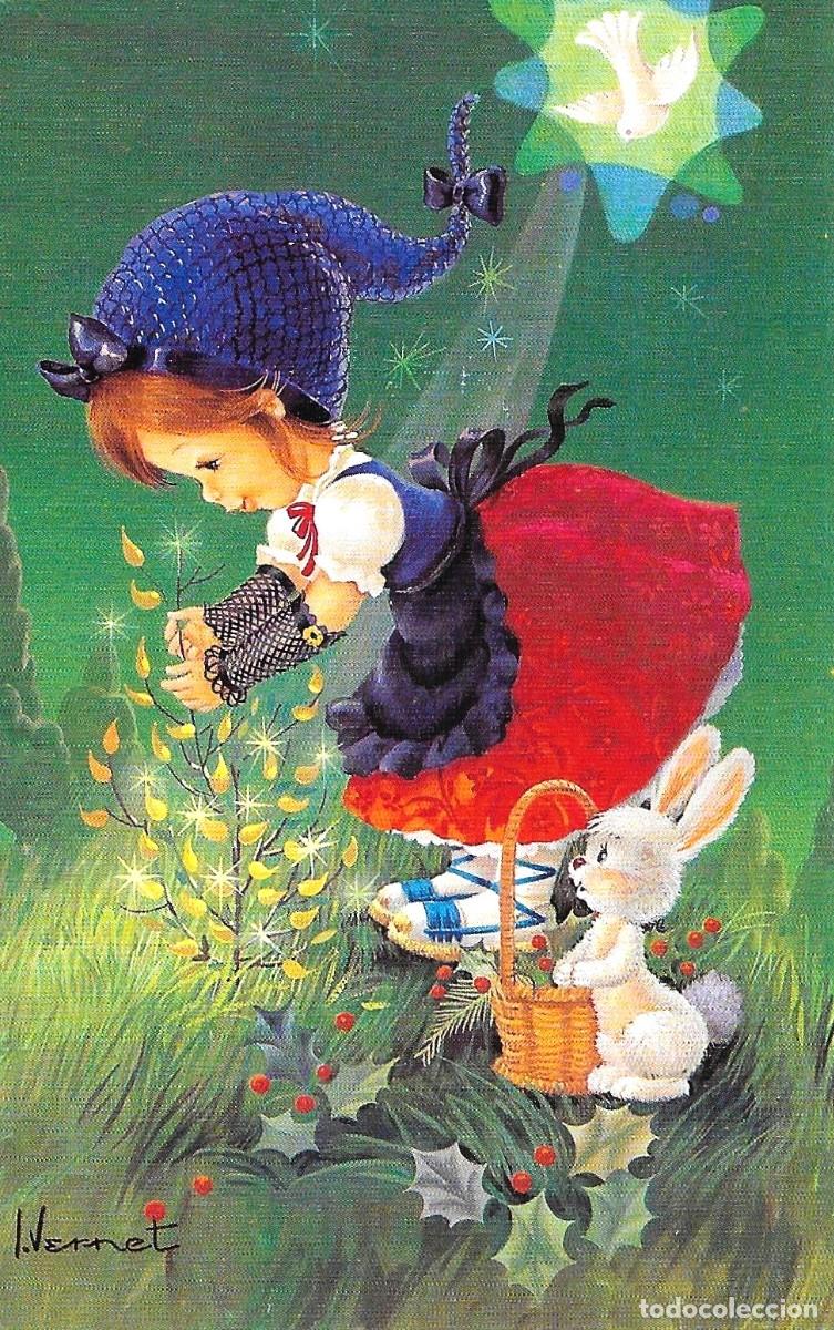Postales: 7317P - EDICIONES CyZ - SERIE 1757.141.B - DIPTICA - 15,5X8,3 CM - ILUSTRA VERNET