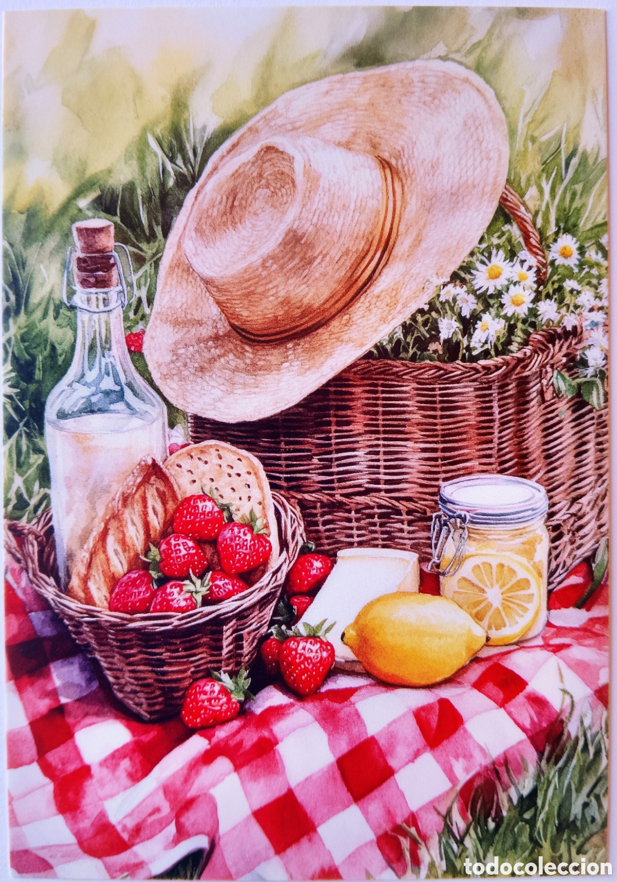 Postales: POSTAL NAVIDAD - DETALLE PICNIC - ESTILO ANTIGUO