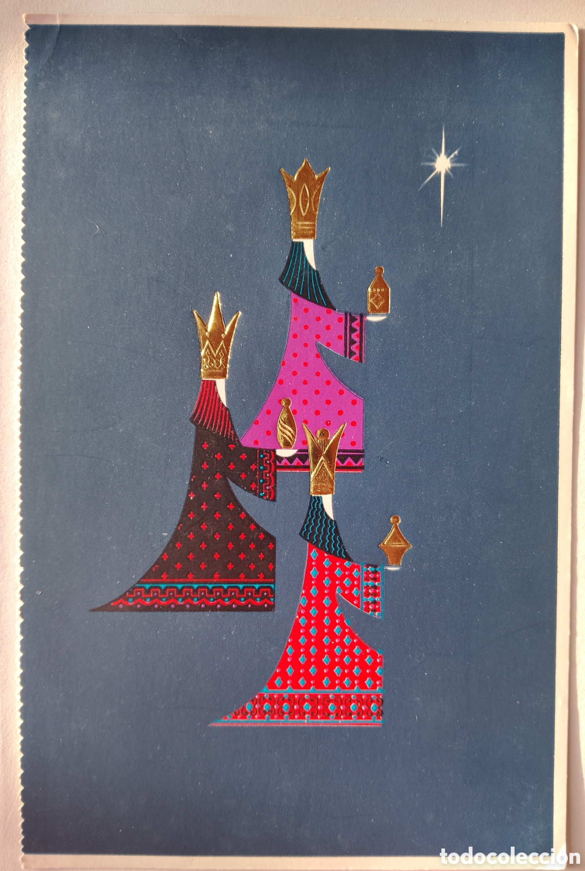 Postales: FELICITACI&Oacute;N NAVIDAD RELIEVE ANTIGUA - REYES MAGOS