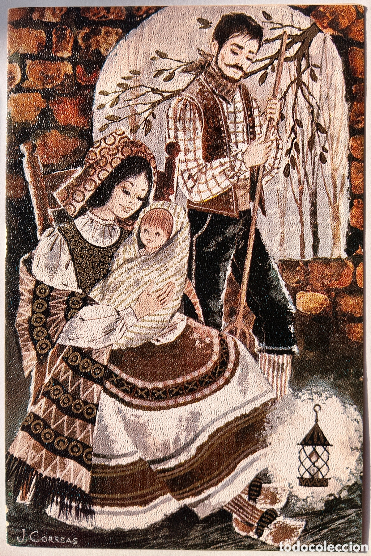 Postales: FELICITACI&Oacute;N NAVIDAD - J. CORREAS - EUROCROMO - NACIMIENTO BEL&Eacute;N